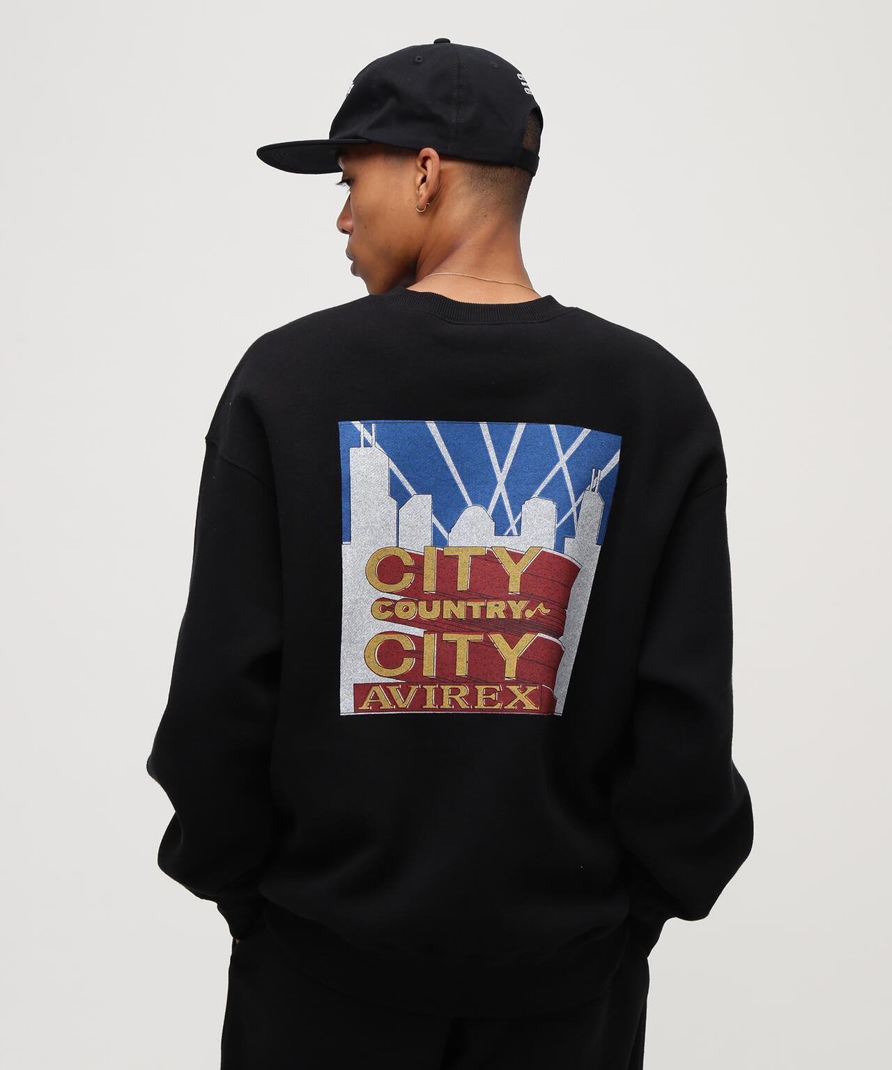 AVIREX × CITY COUNTRY CITY SIGNATURE CREW SWEAT 圓領衛衣