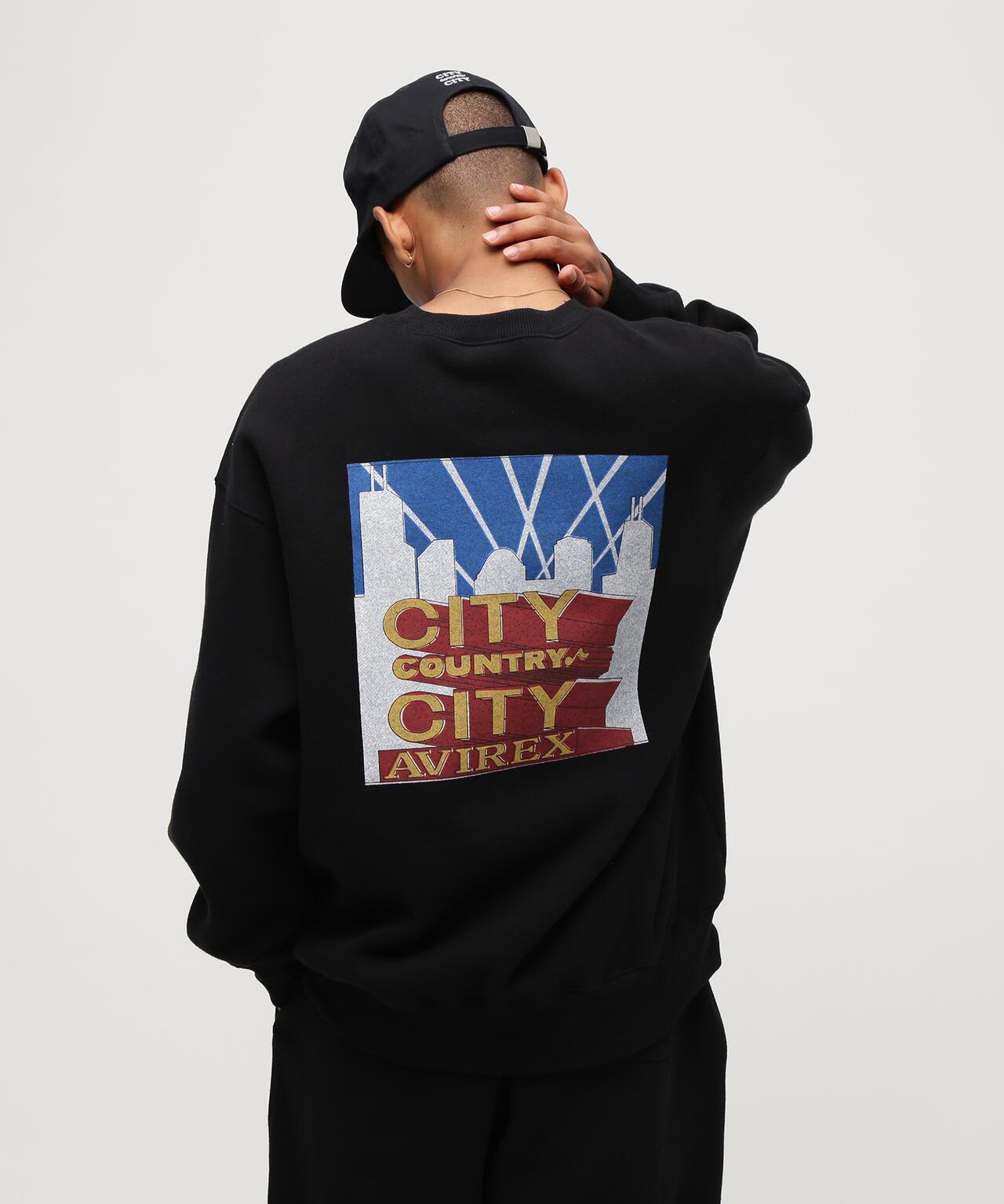 AVIREX × CITY COUNTRY CITY SIGNATURE CREW SWEAT 圓領衛衣