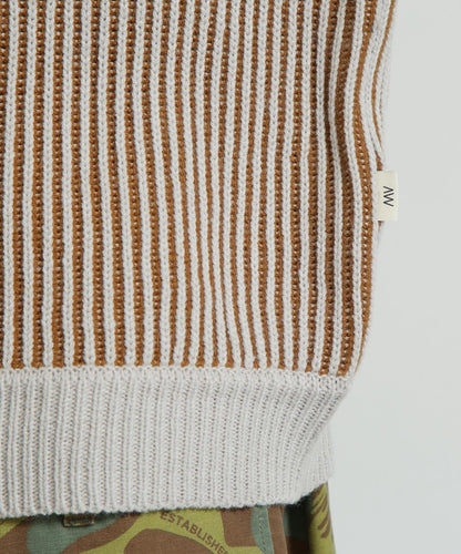 混色拼接 MELANGE SWITCHING KINT PULLOVER 針織套頭衫