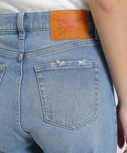 DENIM FLARE PANTS 牛仔喇叭褲