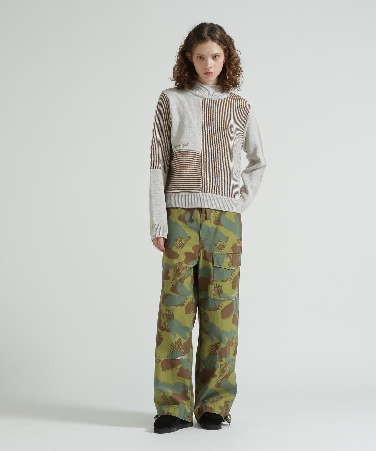混色拼接 MELANGE SWITCHING KINT PULLOVER 針織套頭衫