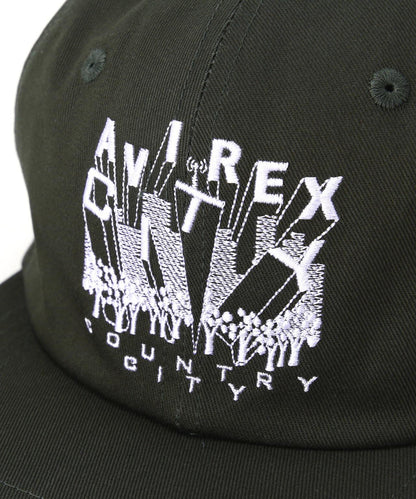 《AVIREX × CITY COUNTRY CITY》 EMB刺繡 6片結構 棒球帽