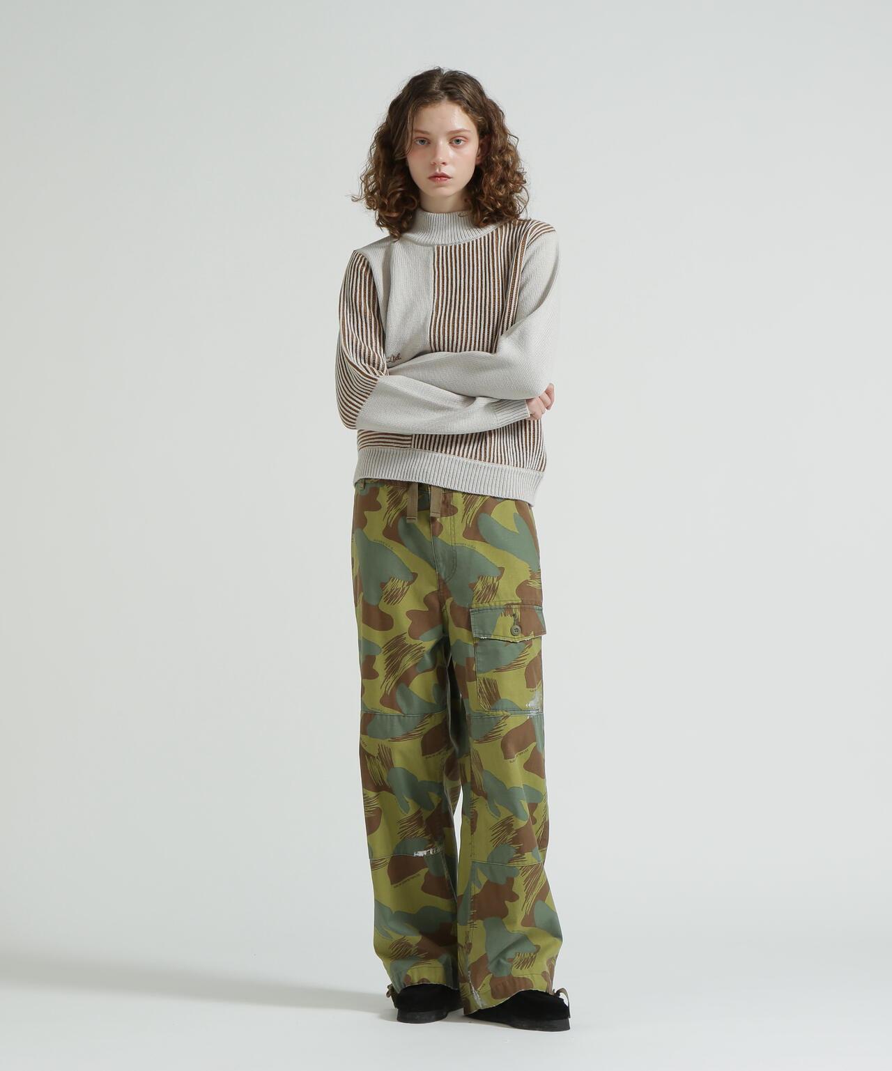 混色拼接 MELANGE SWITCHING KINT PULLOVER 針織套頭衫