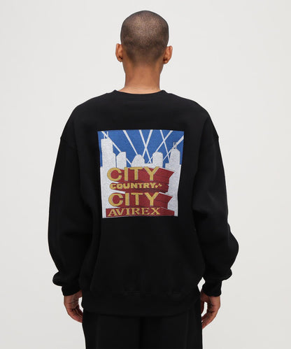 AVIREX × CITY COUNTRY CITY SIGNATURE CREW SWEAT 圓領衛衣