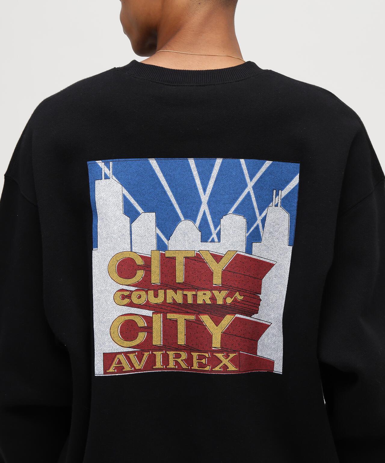 AVIREX × CITY COUNTRY CITY SIGNATURE CREW SWEAT 圓領衛衣
