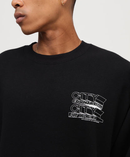 AVIREX × CITY COUNTRY CITY SIGNATURE CREW SWEAT 圓領衛衣