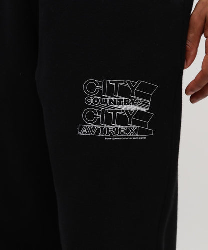 《AVIREX × CITY COUNTRY CITY》 SIGNATURE SWEAT PANTS 運動褲