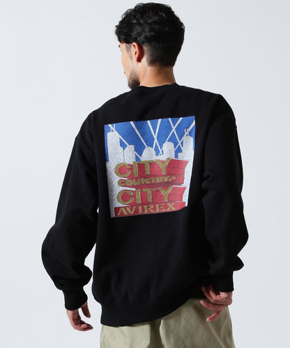 AVIREX × CITY COUNTRY CITY SIGNATURE CREW SWEAT 圓領衛衣