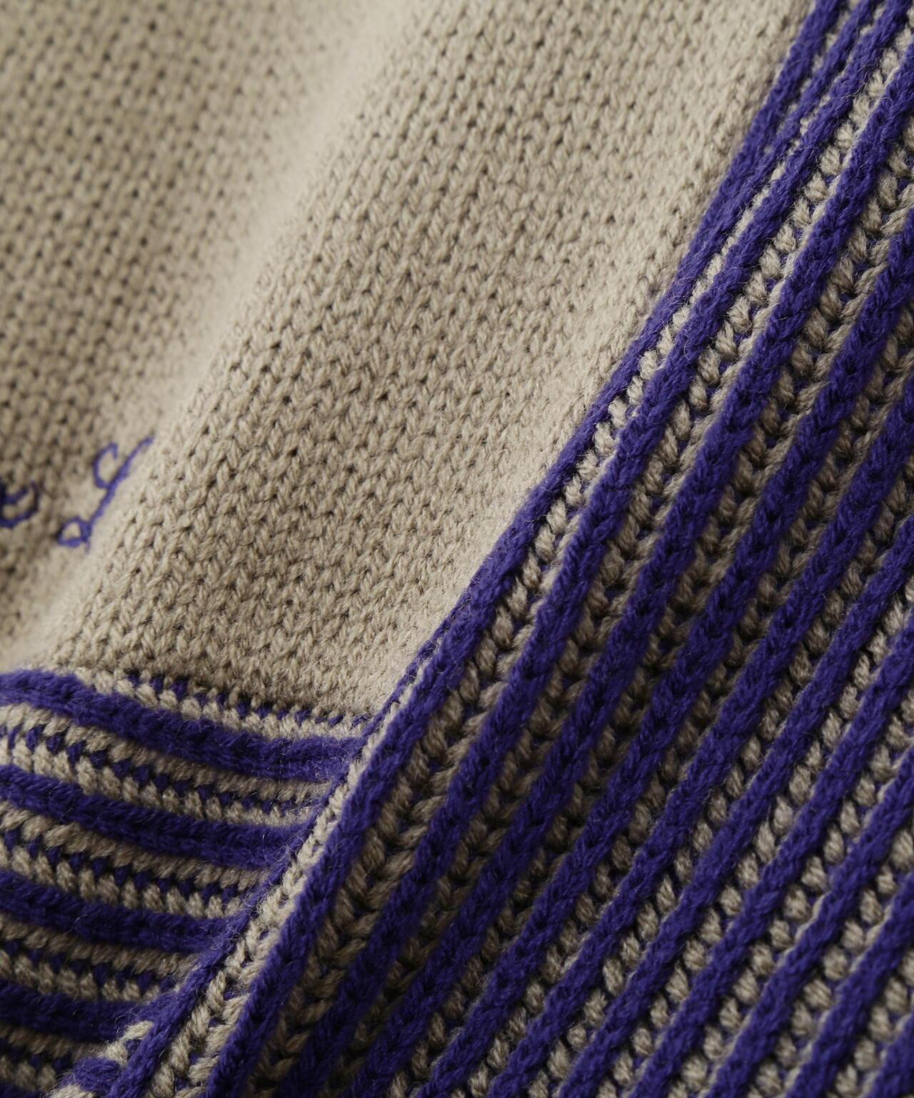 混色拼接 MELANGE SWITCHING KINT PULLOVER 針織套頭衫