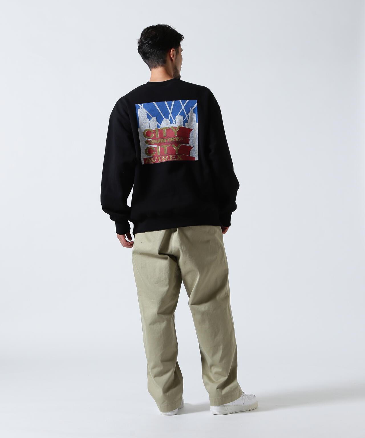 AVIREX × CITY COUNTRY CITY SIGNATURE CREW SWEAT 圓領衛衣