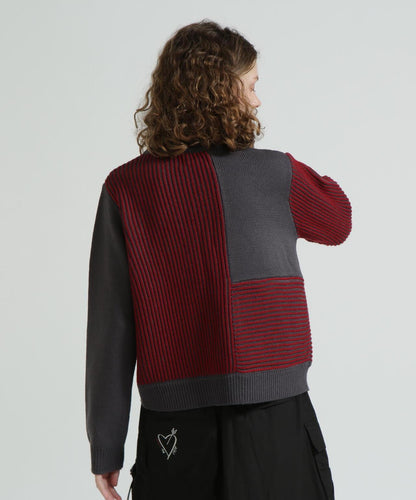 混色拼接 MELANGE SWITCHING KINT PULLOVER 針織套頭衫