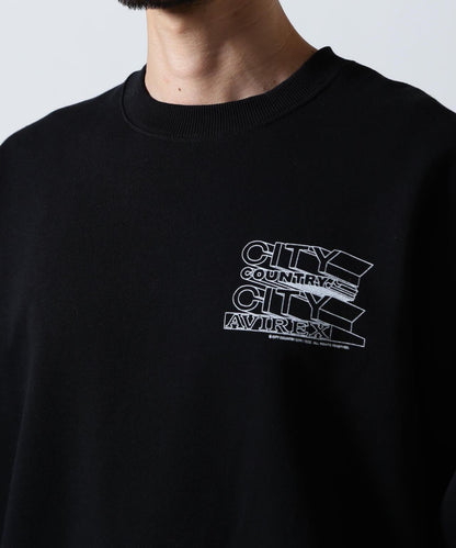 AVIREX × CITY COUNTRY CITY SIGNATURE CREW SWEAT 圓領衛衣