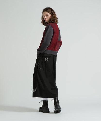 混色拼接 MELANGE SWITCHING KINT PULLOVER 針織套頭衫