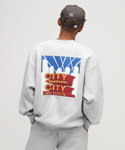 AVIREX × CITY COUNTRY CITY SIGNATURE CREW SWEAT 圓領衛衣