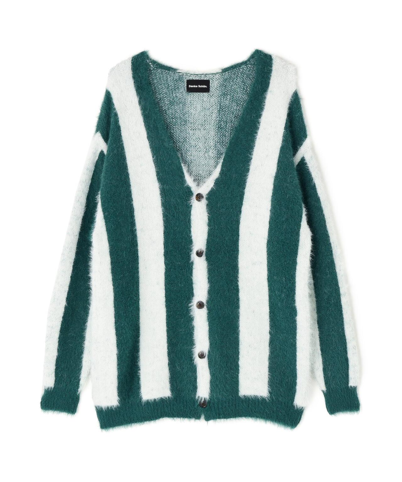 DankeSchon SHAGGY STRIPE CARDIGAN 針織開衫