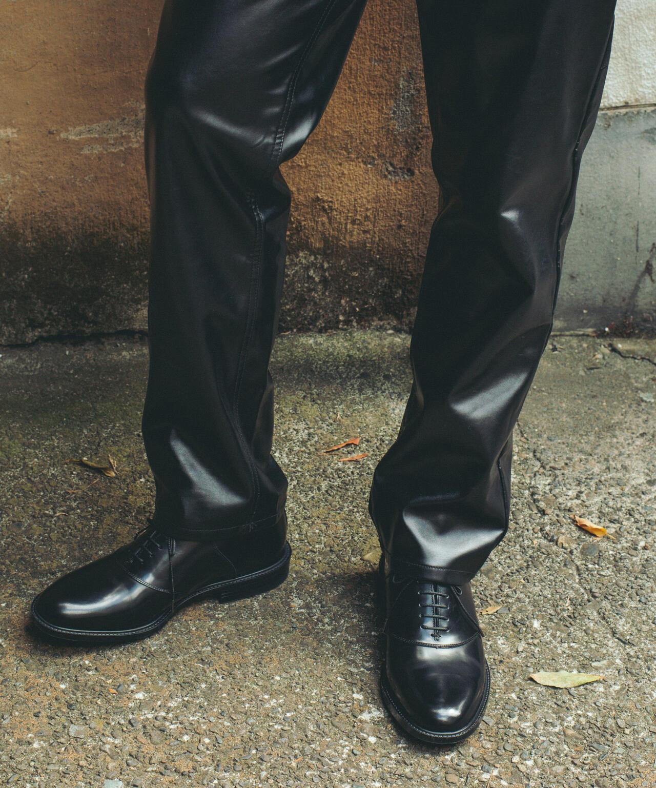 The Kenford Fineshoes ケンフォード ファインシューズ 男士黑色 MENS CLASSIC SADDLE 皮鞋