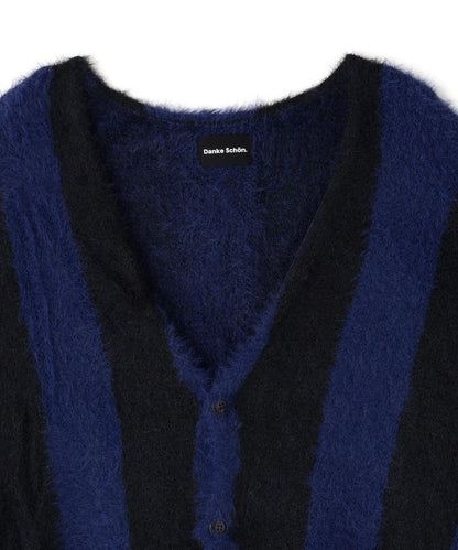 DankeSchon SHAGGY STRIPE CARDIGAN 針織開衫