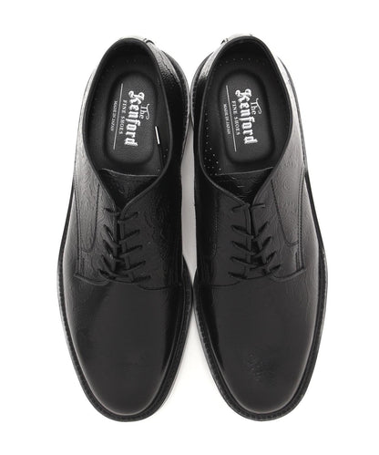 Kenford Fineshoes MENS CLASSIC PLAIN TOE BLACK PAISLEY 男士皮鞋