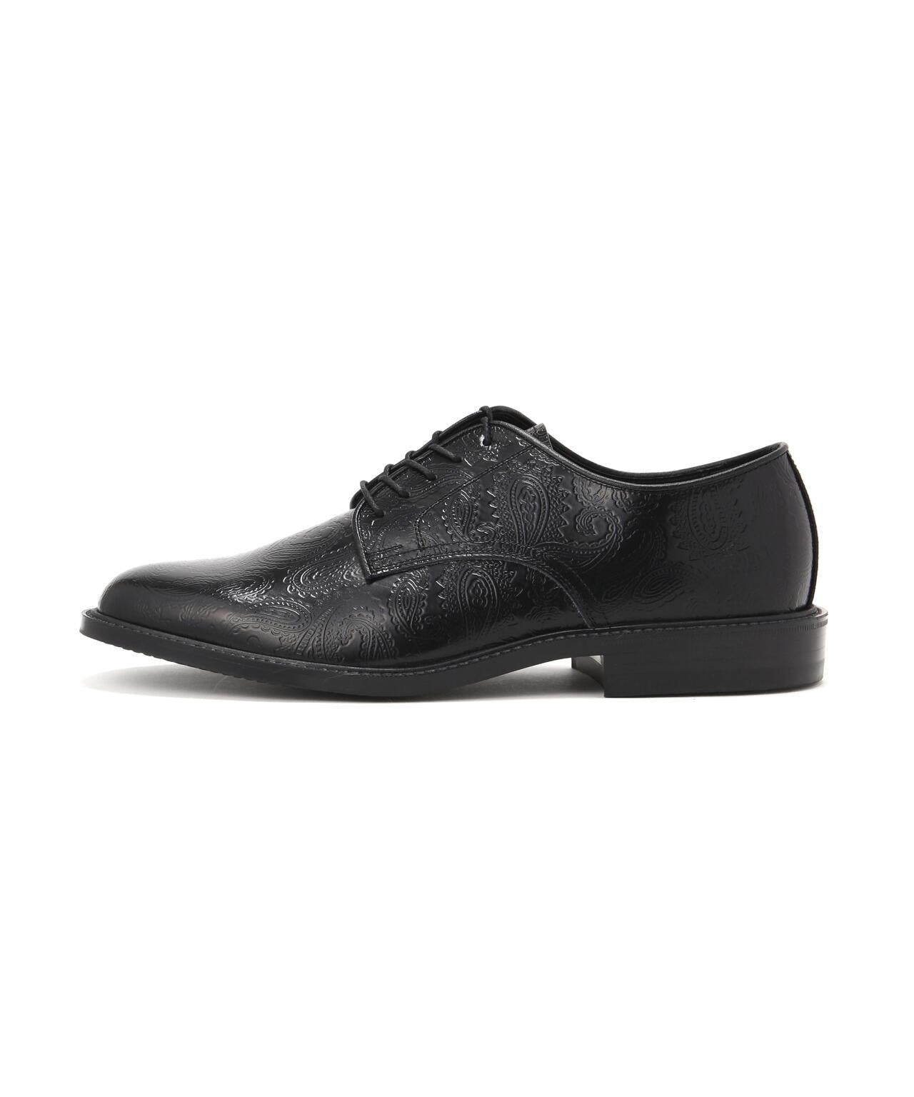 Kenford Fineshoes MENS CLASSIC PLAIN TOE BLACK PAISLEY 男士皮鞋