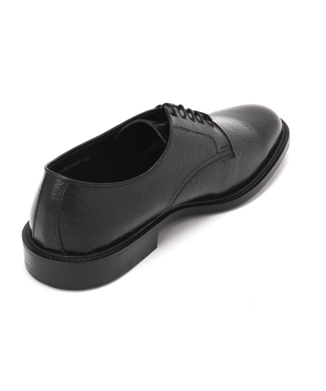 Kenford Fineshoes MENS CLASSIC PLAIN TOE BLACK PAISLEY 男士皮鞋