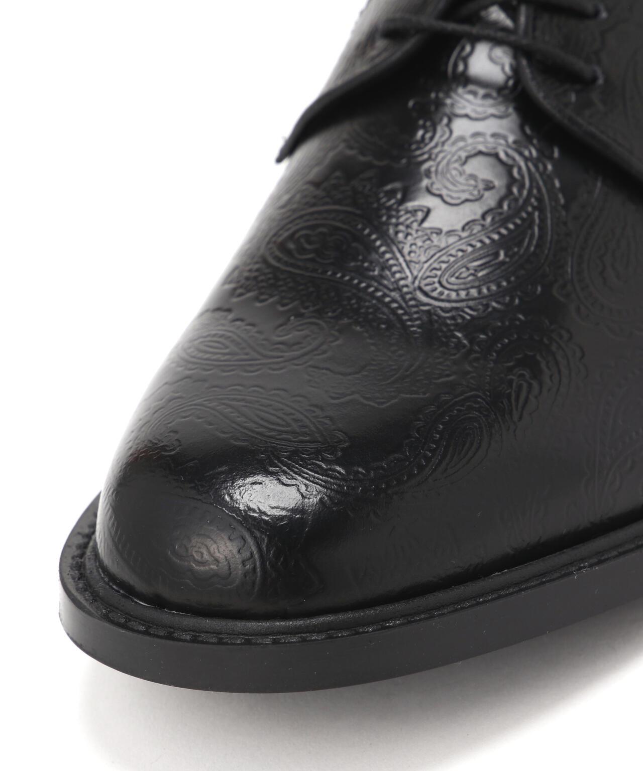 Kenford Fineshoes MENS CLASSIC PLAIN TOE BLACK PAISLEY 男士皮鞋