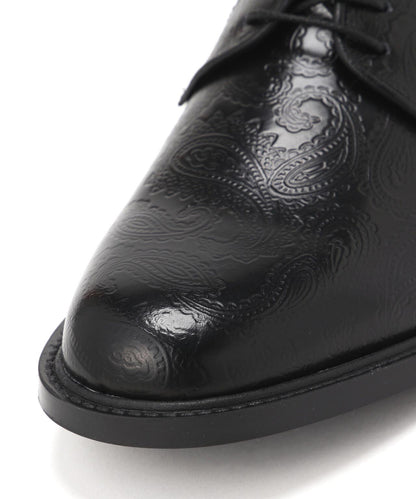 Kenford Fineshoes MENS CLASSIC PLAIN TOE BLACK PAISLEY 男士皮鞋