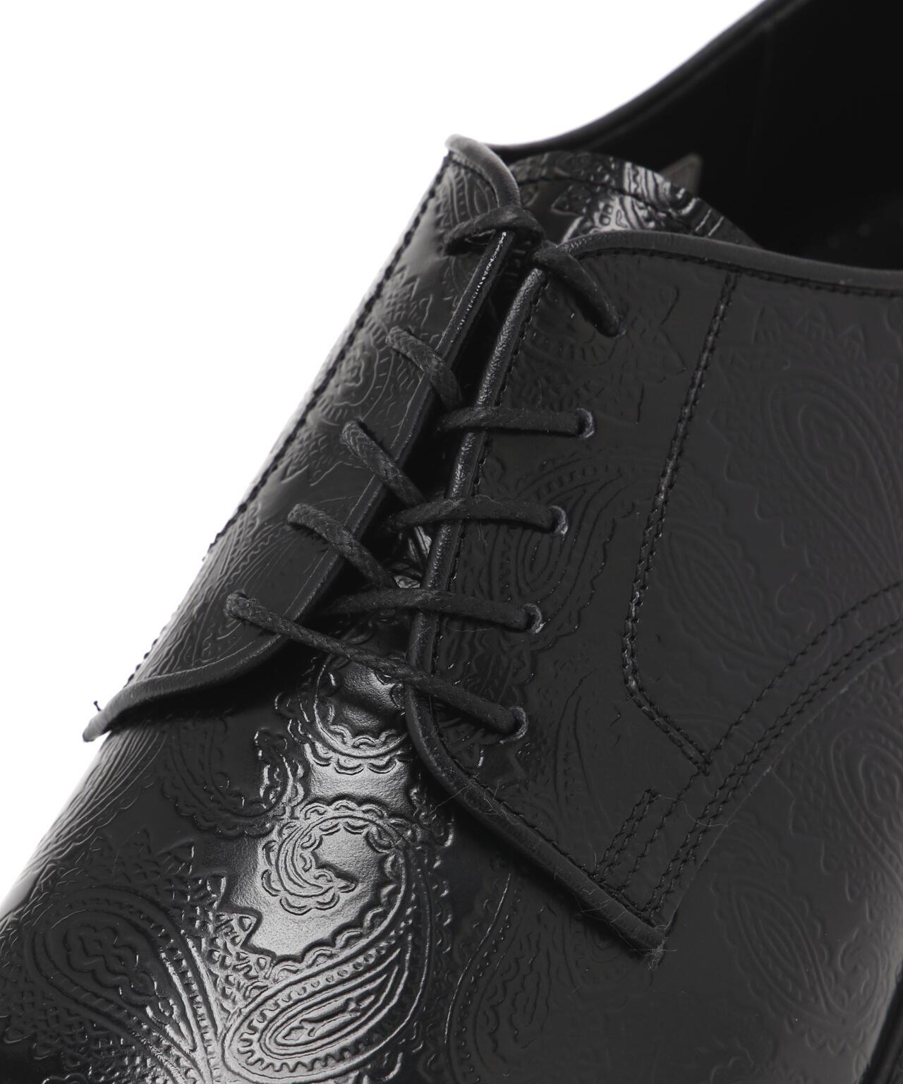 Kenford Fineshoes MENS CLASSIC PLAIN TOE BLACK PAISLEY 男士皮鞋