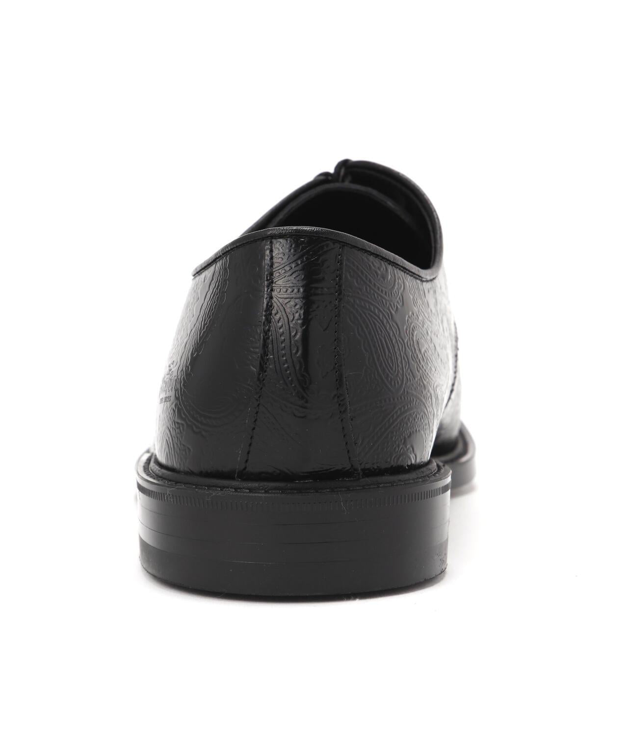 Kenford Fineshoes MENS CLASSIC PLAIN TOE BLACK PAISLEY 男士皮鞋