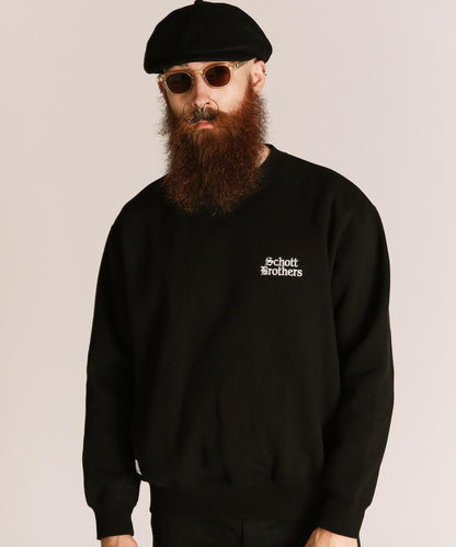 B.S. CREW SWEAT 黑羊圖案圓領衛衣
