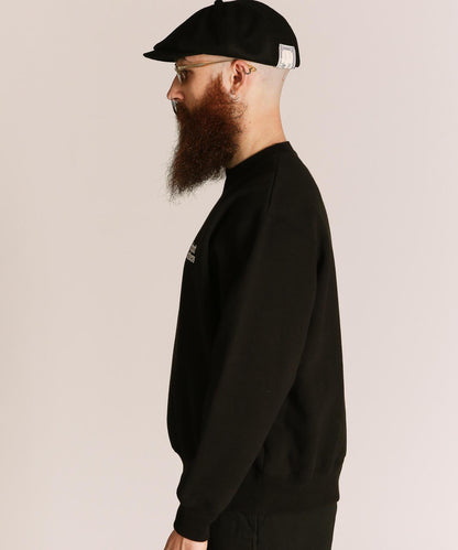 B.S. CREW SWEAT 黑羊圖案圓領衛衣