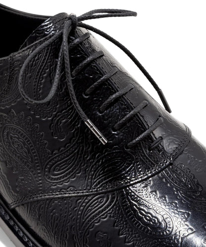 男士CLASSIC SADDLE設計 BLACK PAISLEY圖案 鞋