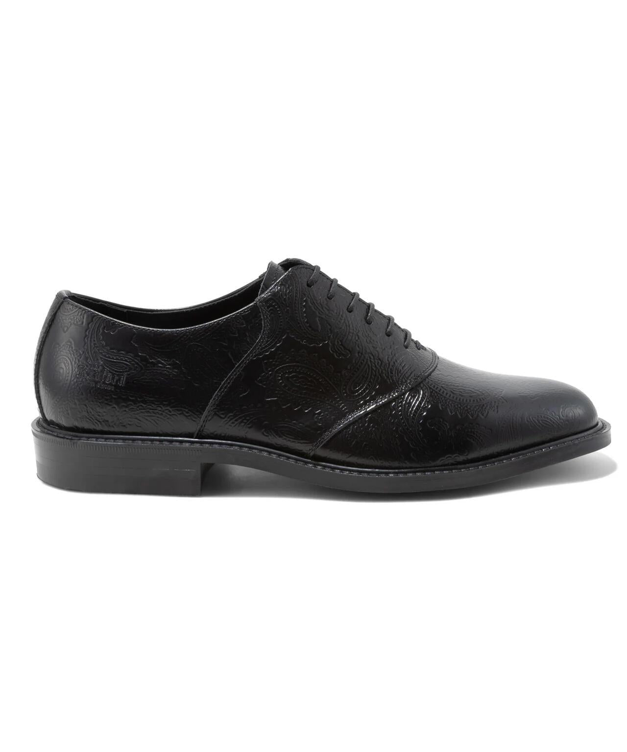 男士CLASSIC SADDLE設計 BLACK PAISLEY圖案 鞋