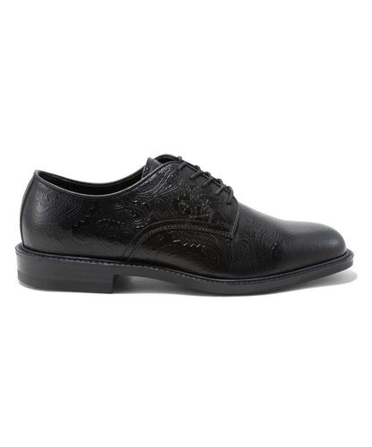Kenford Fineshoes MENS CLASSIC PLAIN TOE BLACK PAISLEY 男士皮鞋