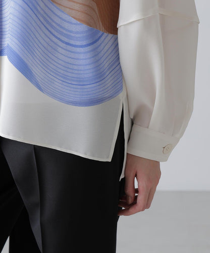 輪廓印花 女式襯衫