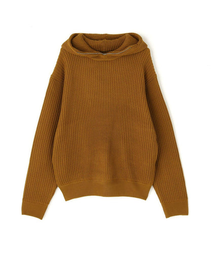 Zip Waffle Knit Hoodie 華夫格針織拉鍊連帽衫