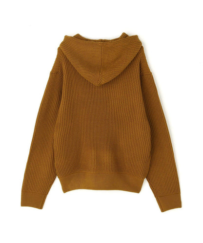 Zip Waffle Knit Hoodie 華夫格針織拉鍊連帽衫