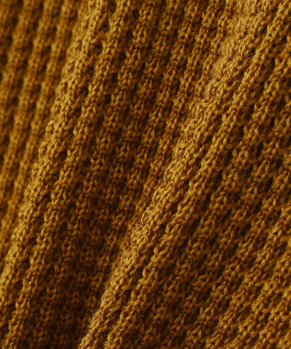 Zip Waffle Knit Hoodie 華夫格針織拉鍊連帽衫