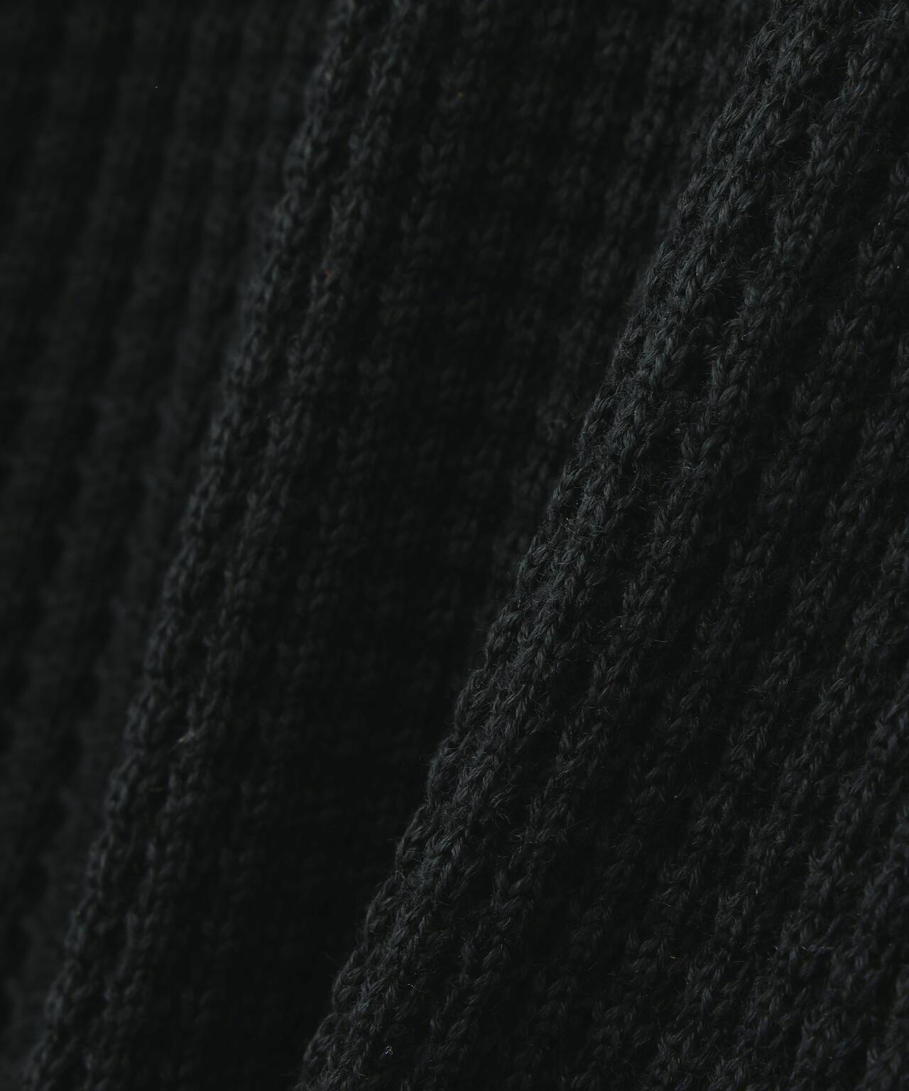 Zip Waffle Knit Hoodie 華夫格針織拉鍊連帽衫