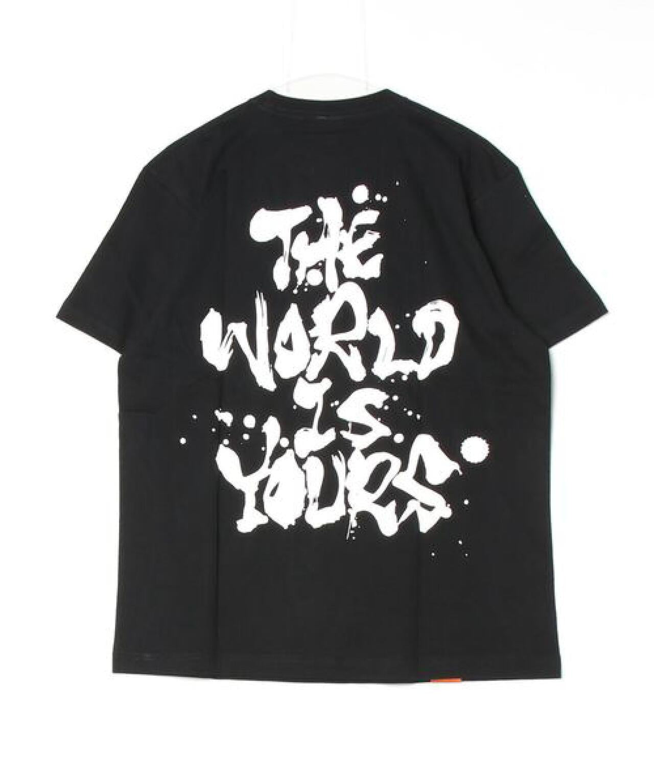 NO NAME_ME THE WORLD IS YOURS 印花 T恤