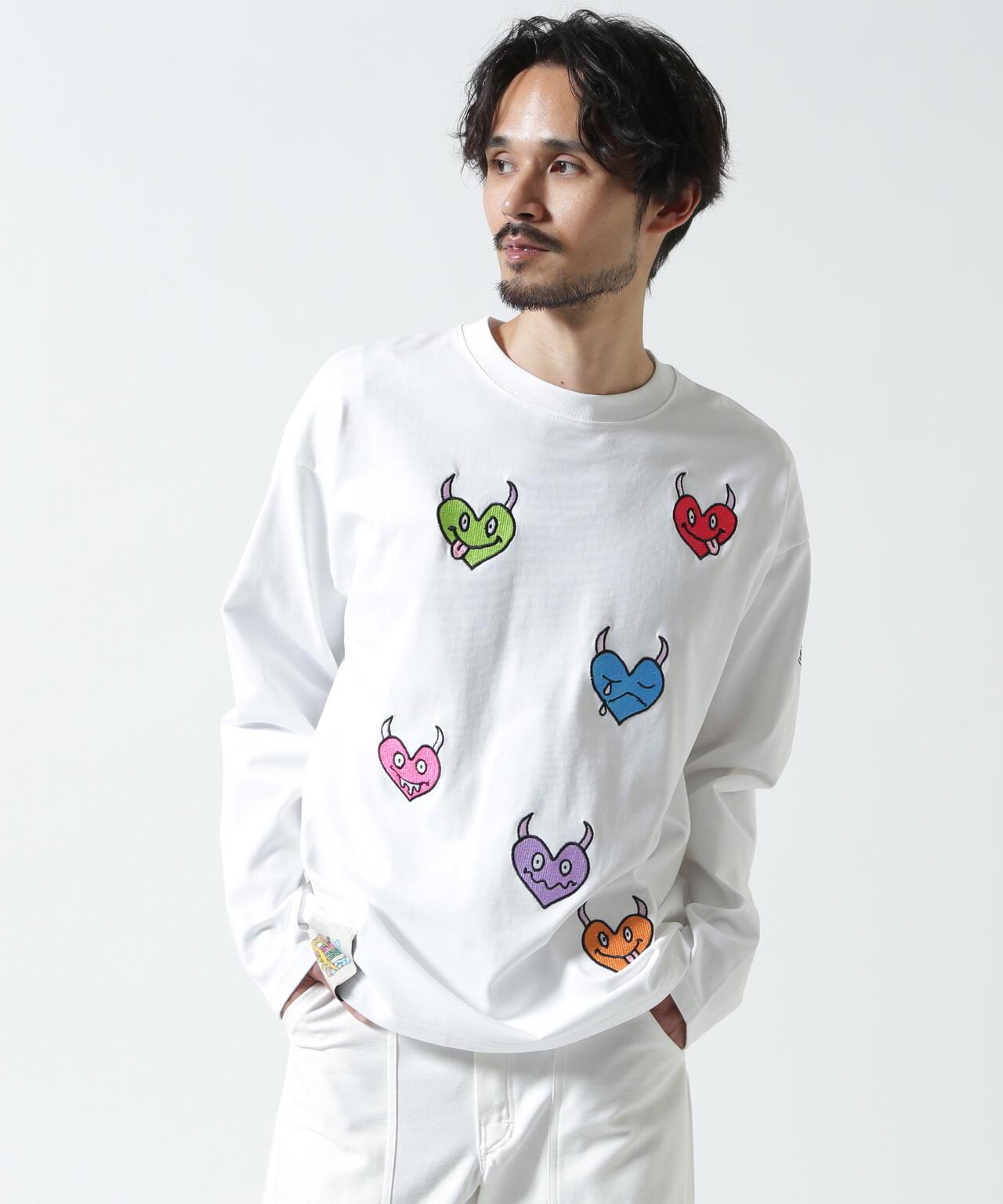 多心形圖案長袖T恤 maxsix MALTI HEART L/S TEE