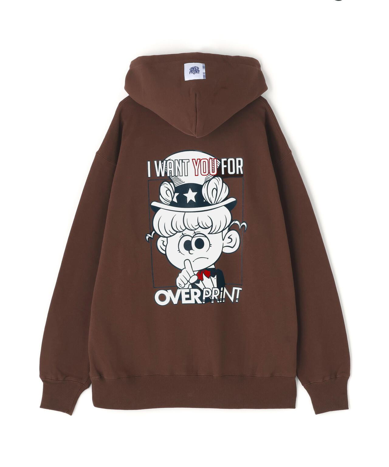 overprint UNCLE SAM HOODIE 印花連帽衛衣