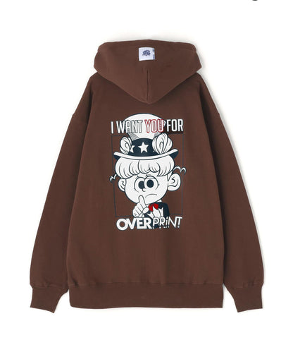 overprint UNCLE SAM HOODIE 印花連帽衛衣