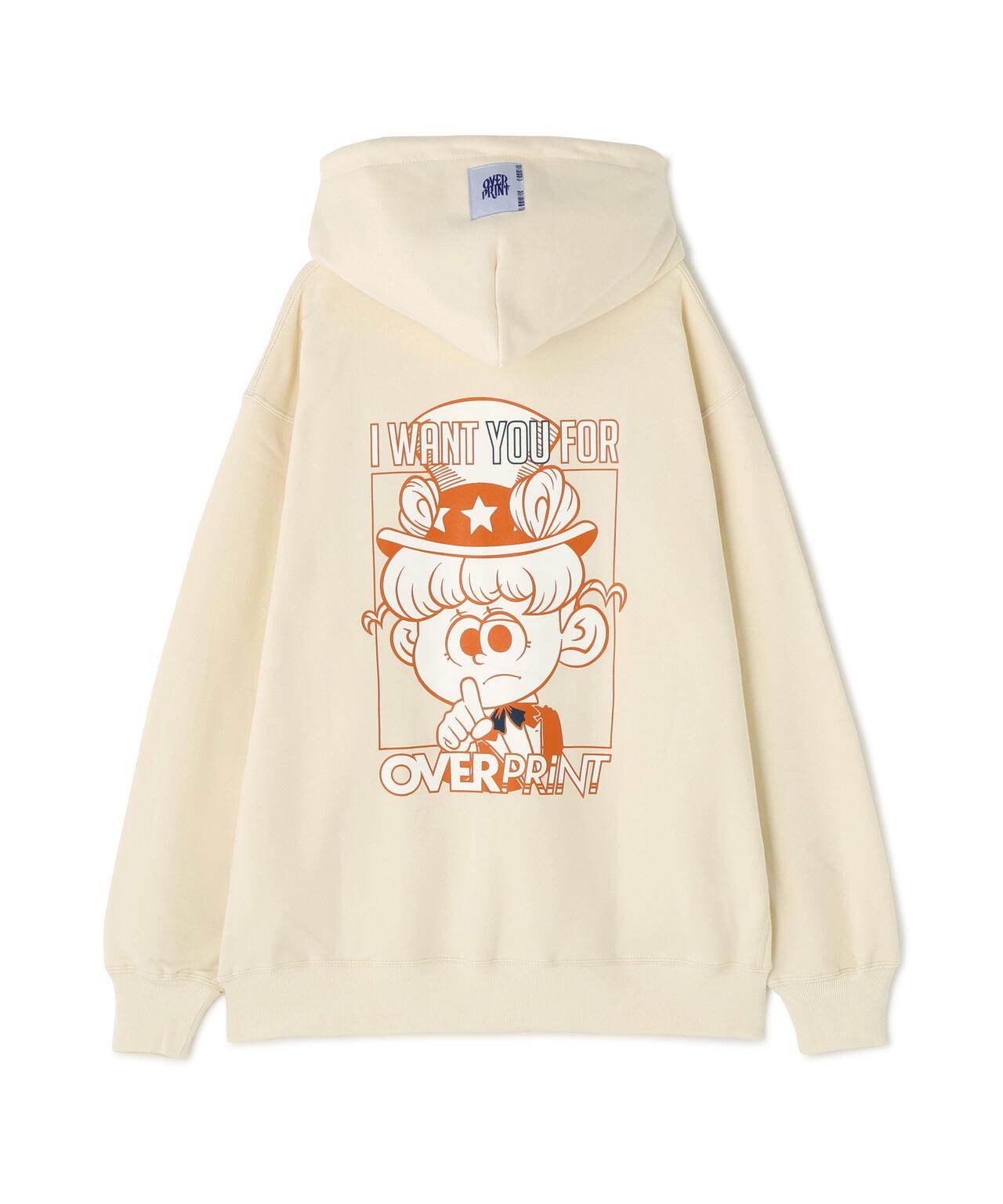 overprint UNCLE SAM HOODIE 印花連帽衛衣