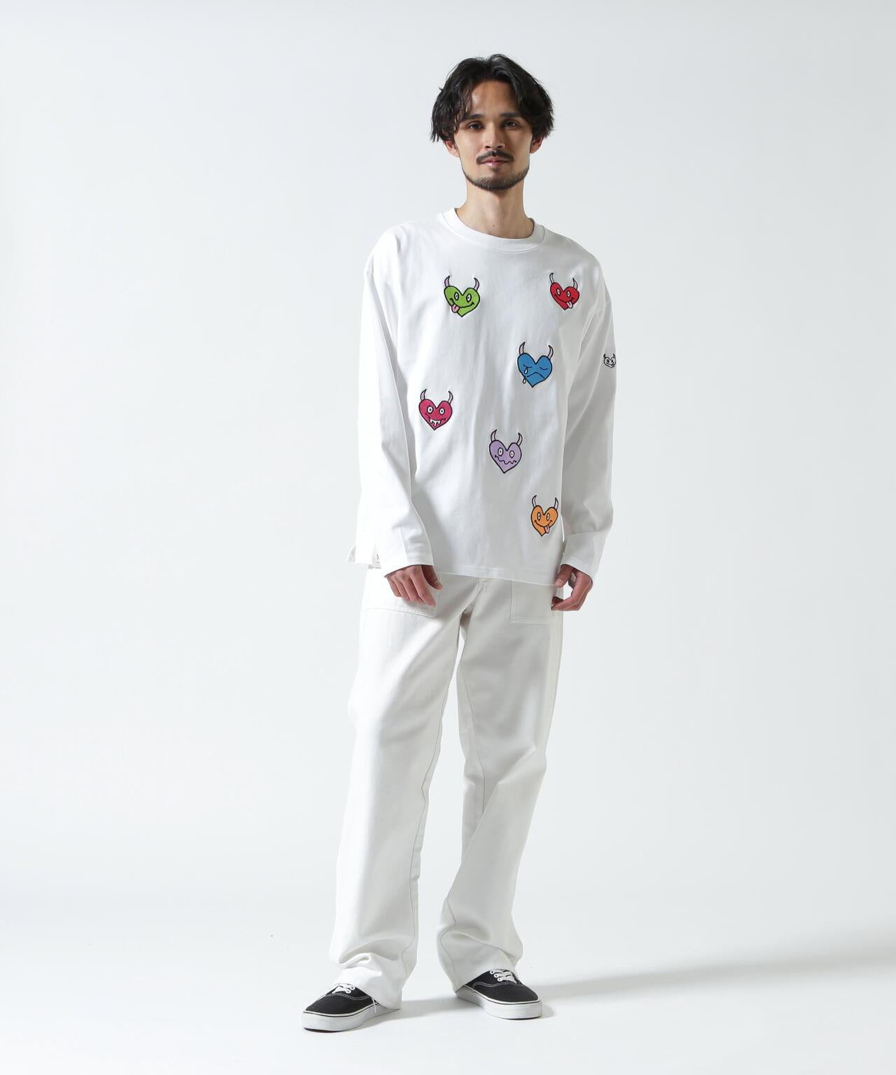 多心形圖案長袖T恤 maxsix MALTI HEART L/S TEE