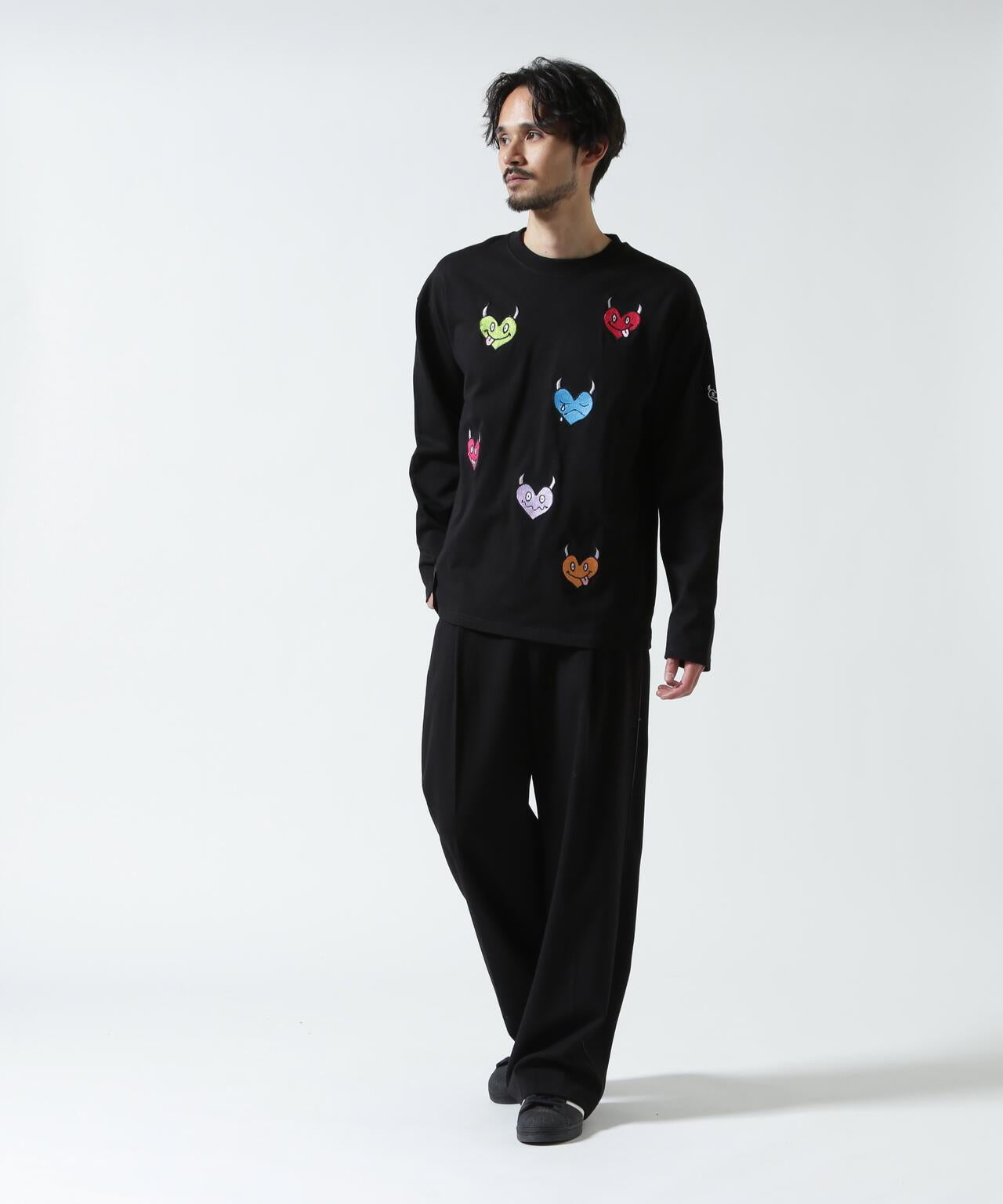 多心形圖案長袖T恤 maxsix MALTI HEART L/S TEE