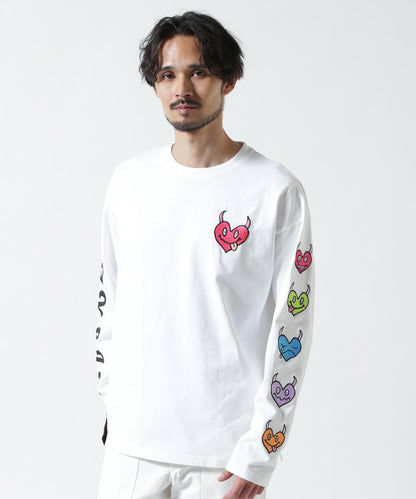 HEART SLEEVES 心形袖設計 長袖T恤