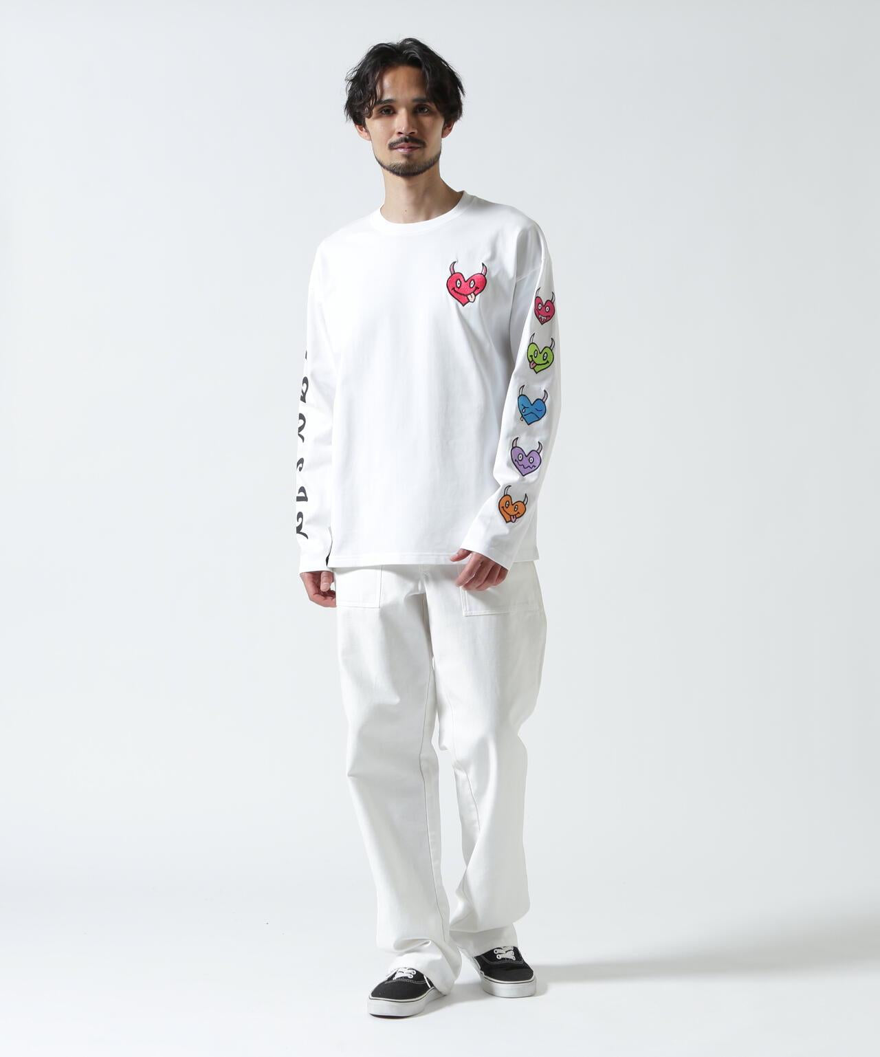 HEART SLEEVES 心形袖設計 長袖T恤