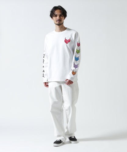 HEART SLEEVES 心形袖設計 長袖T恤