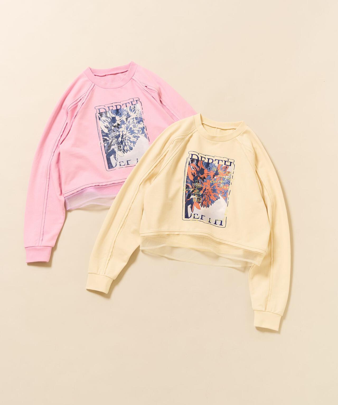 MAISON SPECIAL B’2nd聯名 花卉印花短款衛衣