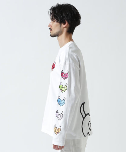 HEART SLEEVES 心形袖設計 長袖T恤